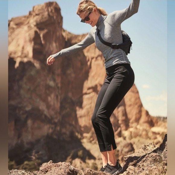 Athleta Pants - Athleta | Black Wander Slim Nylon Pants Sz 6